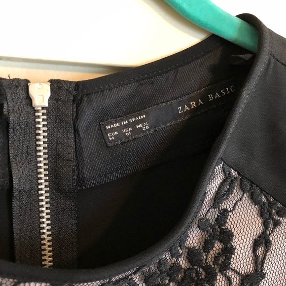 Zara Basics Black lace top - Picture 3 of 5